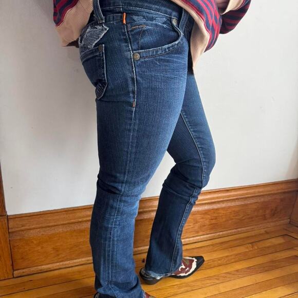 vintage Low rise robins blue jeans - Picture 4 of 8